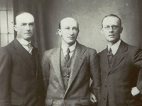 Left to Right: Francis Norman Fail (1883 to 1947), Brian Fail (1886 to 1935), Arthur Fail (1889 to 1954).